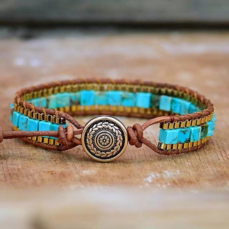 Keizersteen turkoois armband