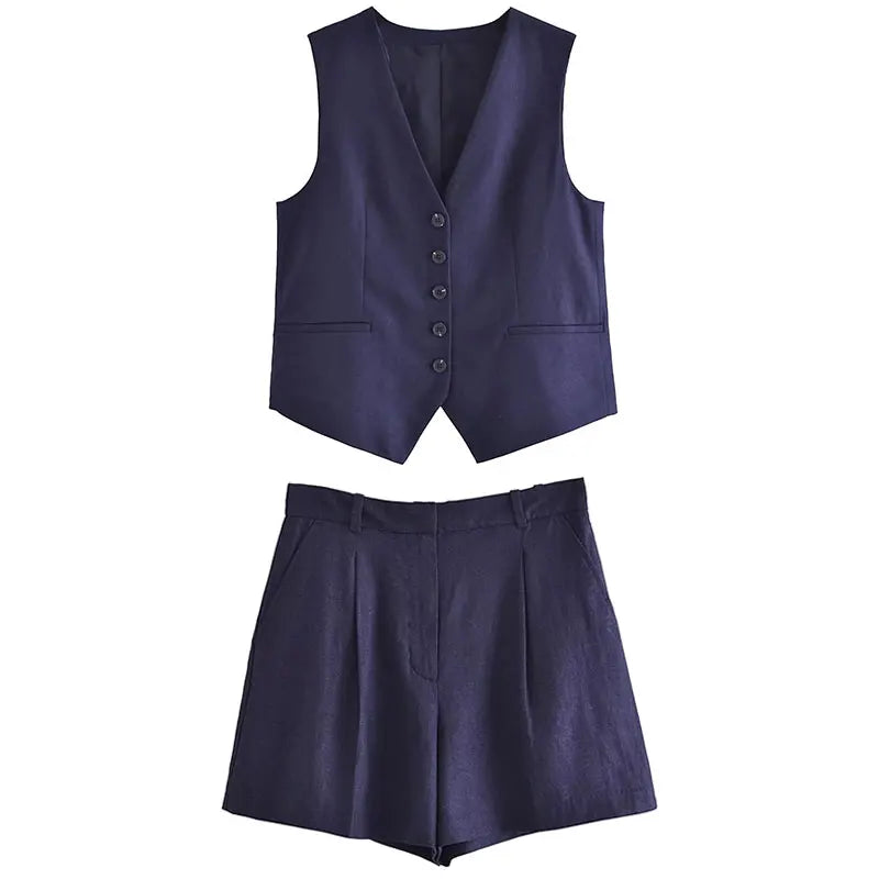 Tweedelige zomeroutfit met vintage-top