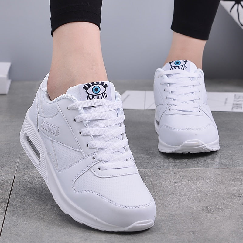 Vegan leren dames sneakers