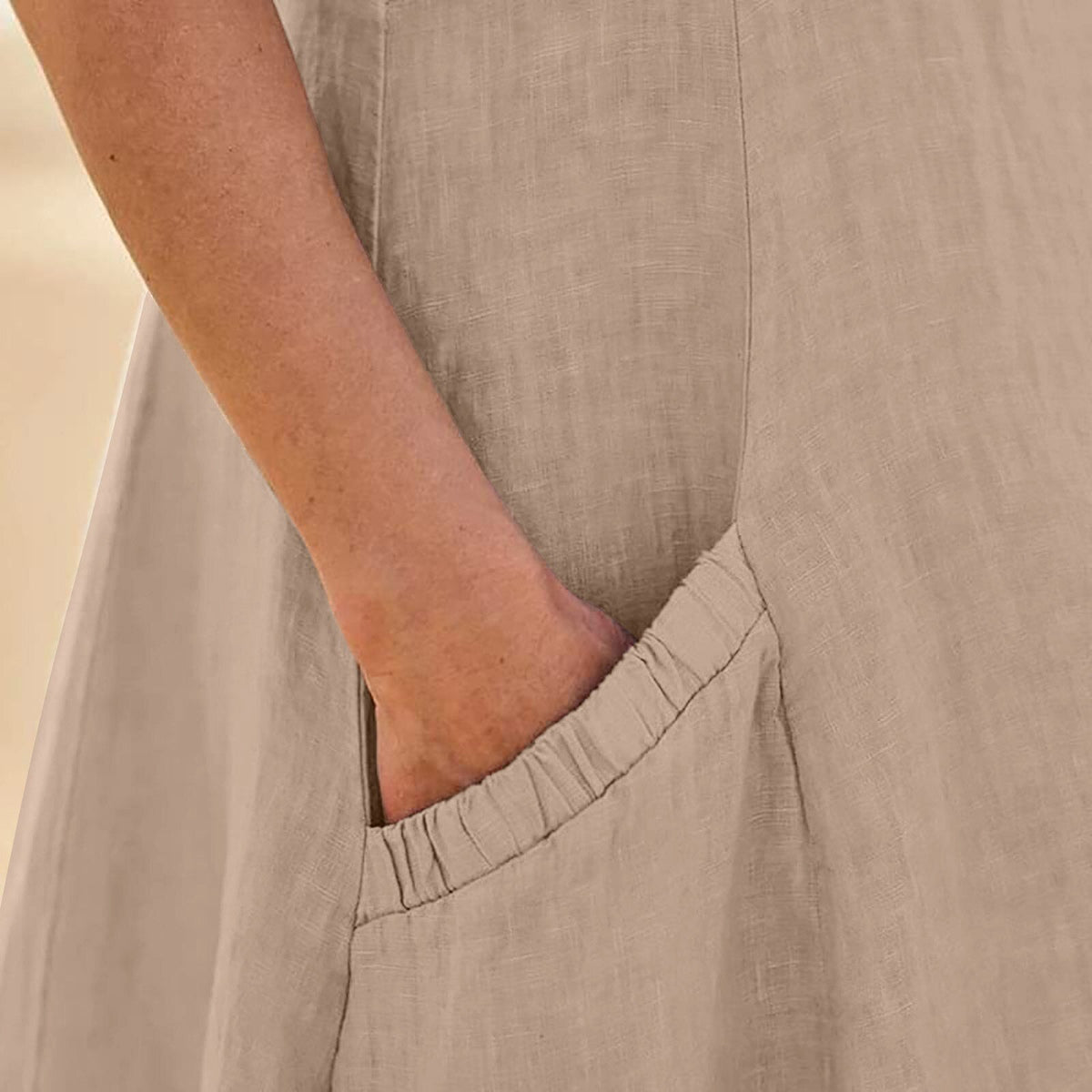 Katoenen jurk Pocket