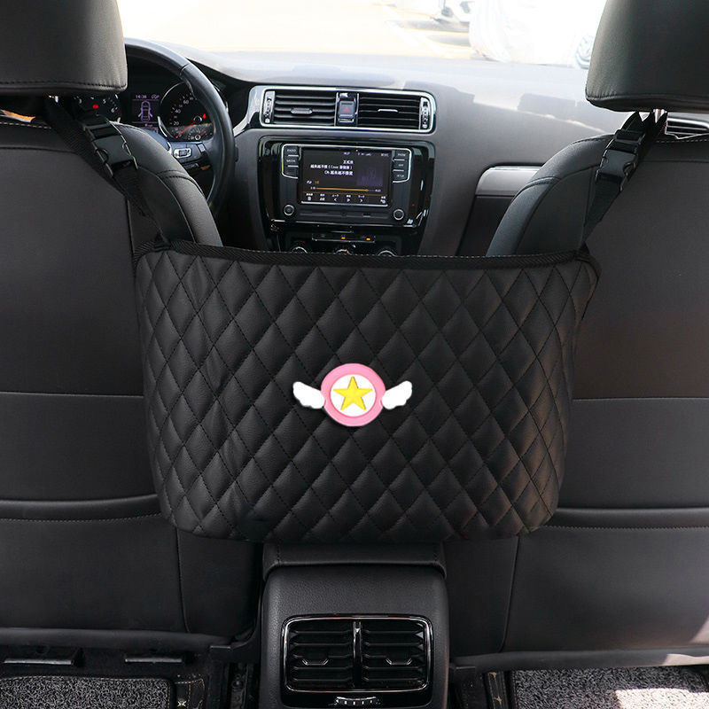 Opberghouder voor een tas in de auto