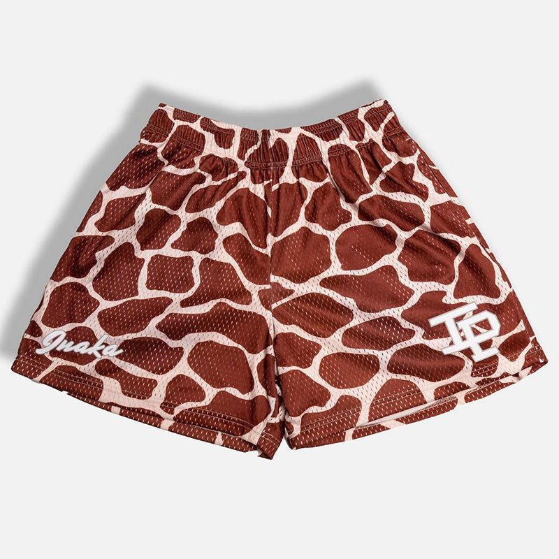Short Aaron met dierenprint