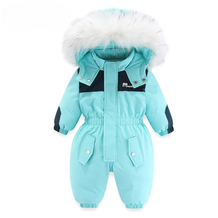 Baby-winteroverall met capuchon, en warm gevoerd – mila winterzauber-editie