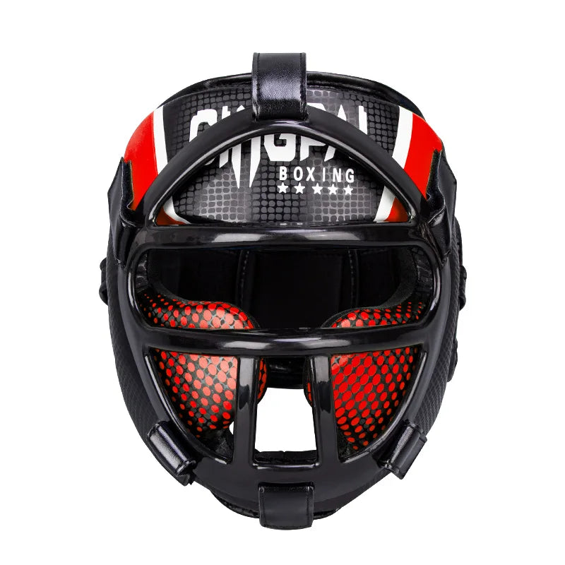 Hoofdbescherming met gezichtsmasker