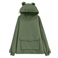 Frog sweater met hoodie voor dames