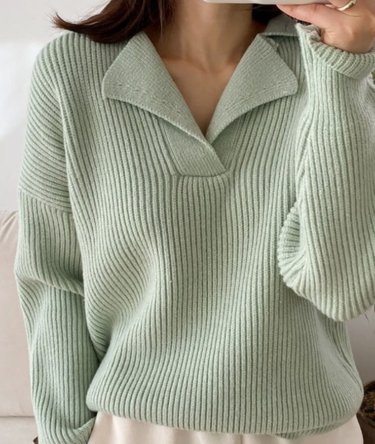 Wintertrui met V-hals Cozy