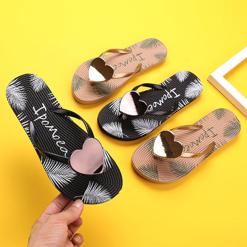 Dames teen slipper Love slides