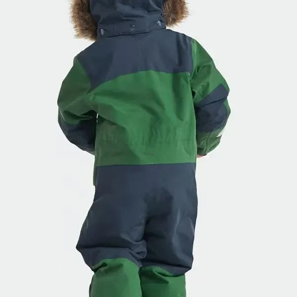 Water- en winddichte kinder-skioverall voor de winter met capuchon