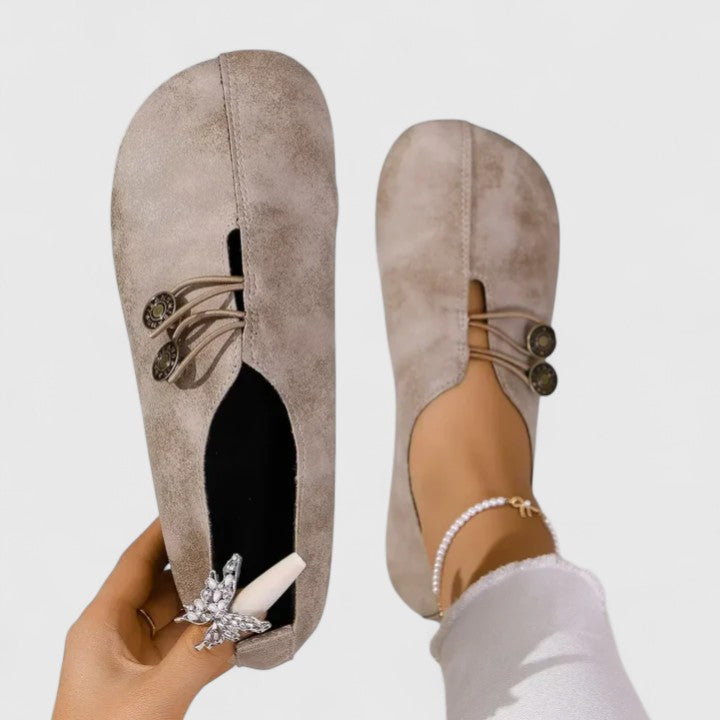 Opvouwbare damesinstappers met elastische knoopsluiting
