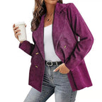 Effen blazer voor dames — afbeelding 2