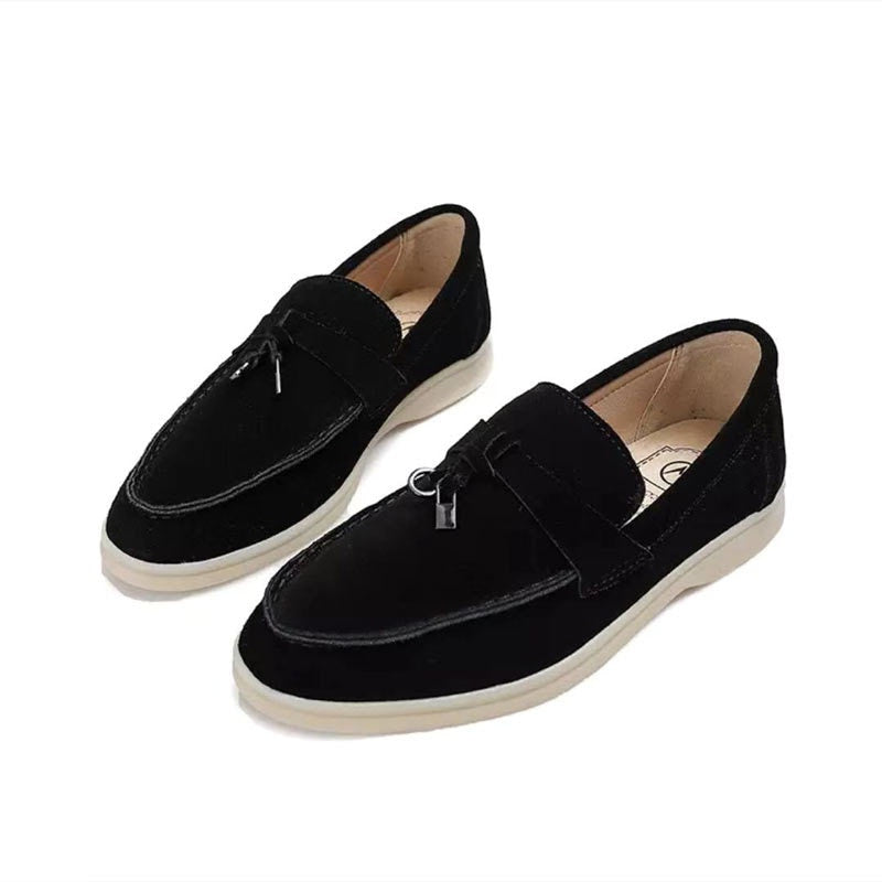 Loafers met slotdetail