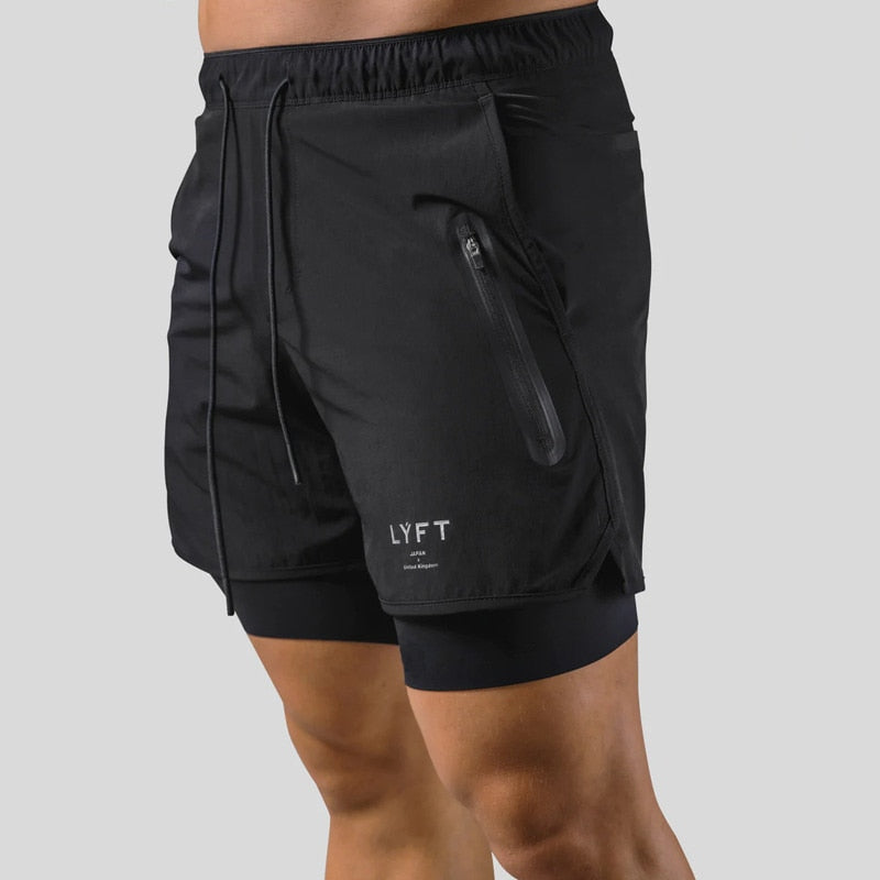 Berkan | 2-in-1 sportshort met binnen- en buitenzak