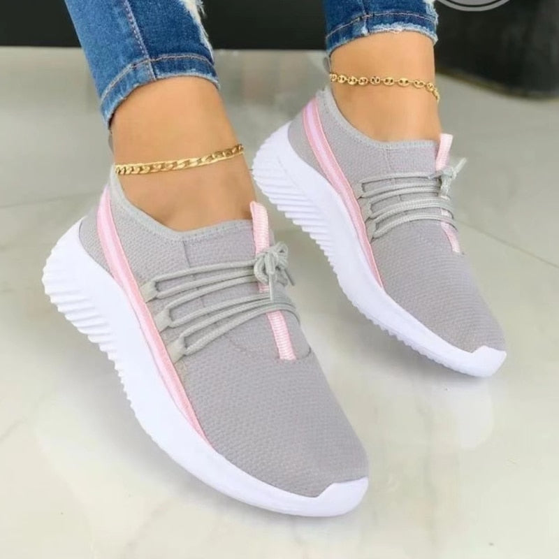 Sneakers met veters Vivian