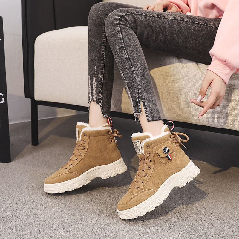 Warme boots met bont voering voor dames