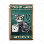 Vintage cat | metalen poster – materiaal: Tin — afbeelding 9