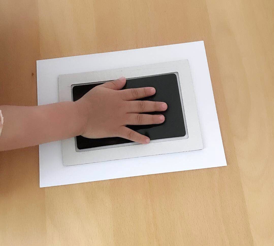 Persoonlijke baby handafdruk kit
