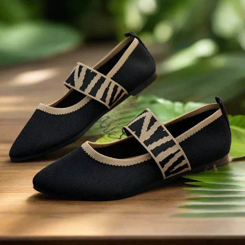 Dames zomerschoenen met spitse neus