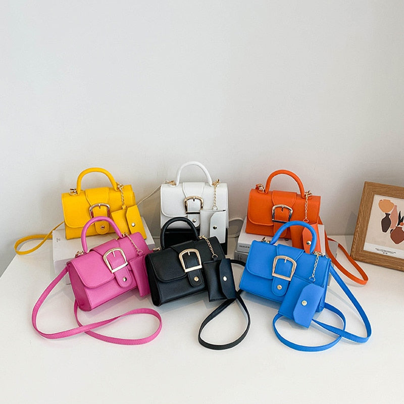 Handtas met gesp voor dames — afbeelding 1