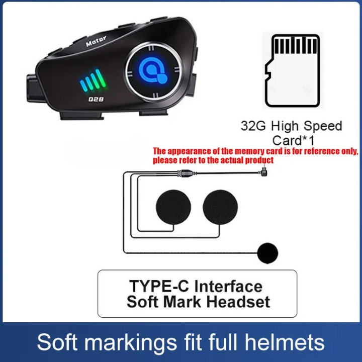 Bluetooth motorrijdershelm camera 1080P HD