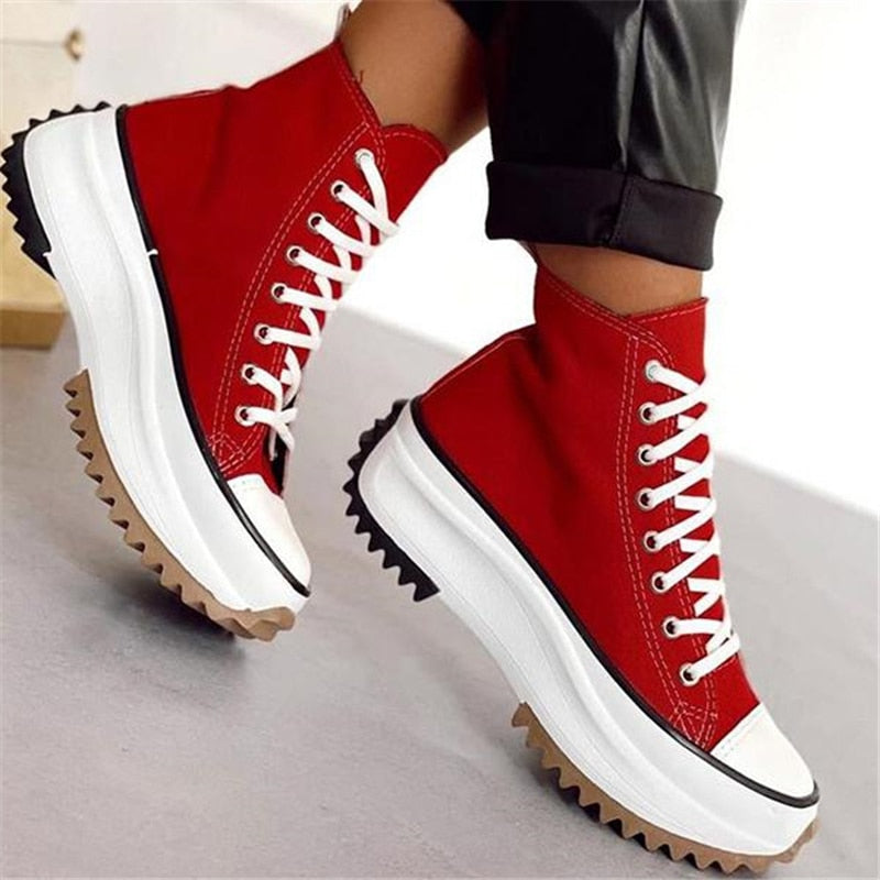 SarahsSneaks I canvas sneakers met zool