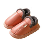 Warme winterpantoffels met imitatiebont