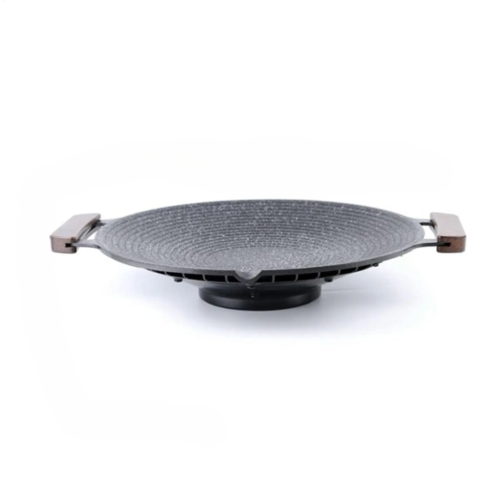 Draagbare aluminium grillpan met handvatten voor kamperen & BBQ