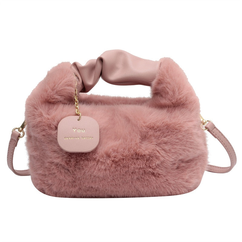 Pluchen handtas Fluffy