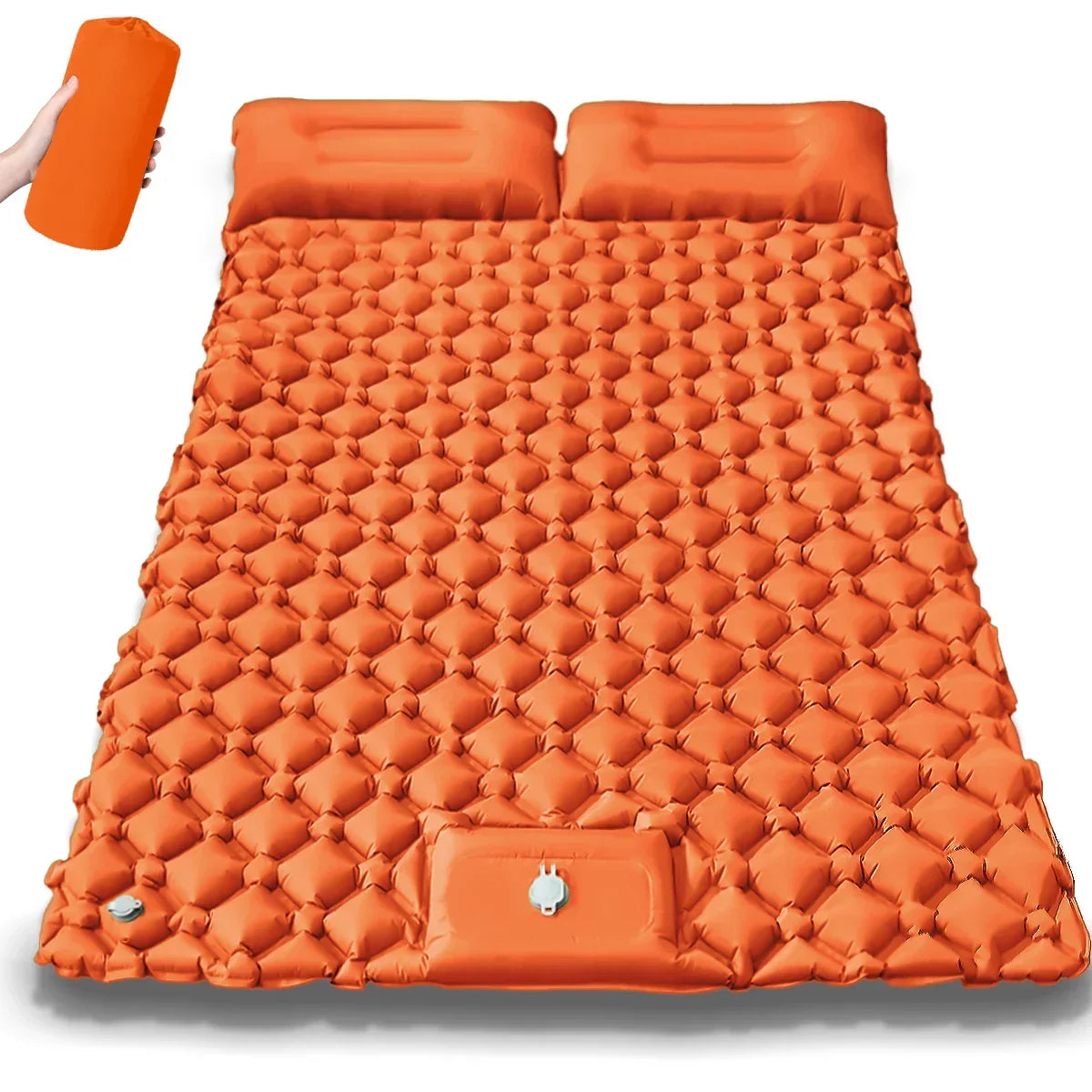 Extra-brede dubbele opblaasbare campingmatras