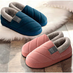 Warme winterpantoffels met imitatiebont