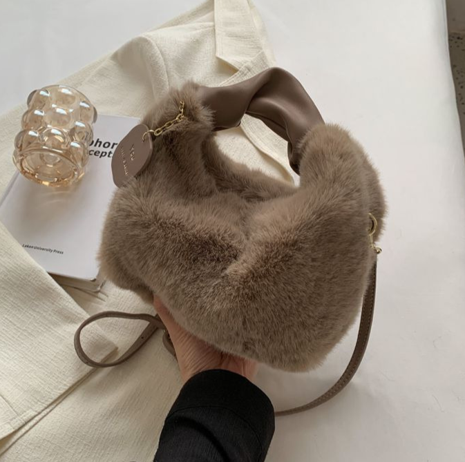 Pluchen handtas Fluffy