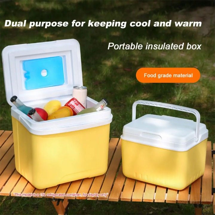 6L draagbare kampeerk koelbox met multi-level isolatie