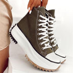 SarahsSneaks I canvas sneakers met zool