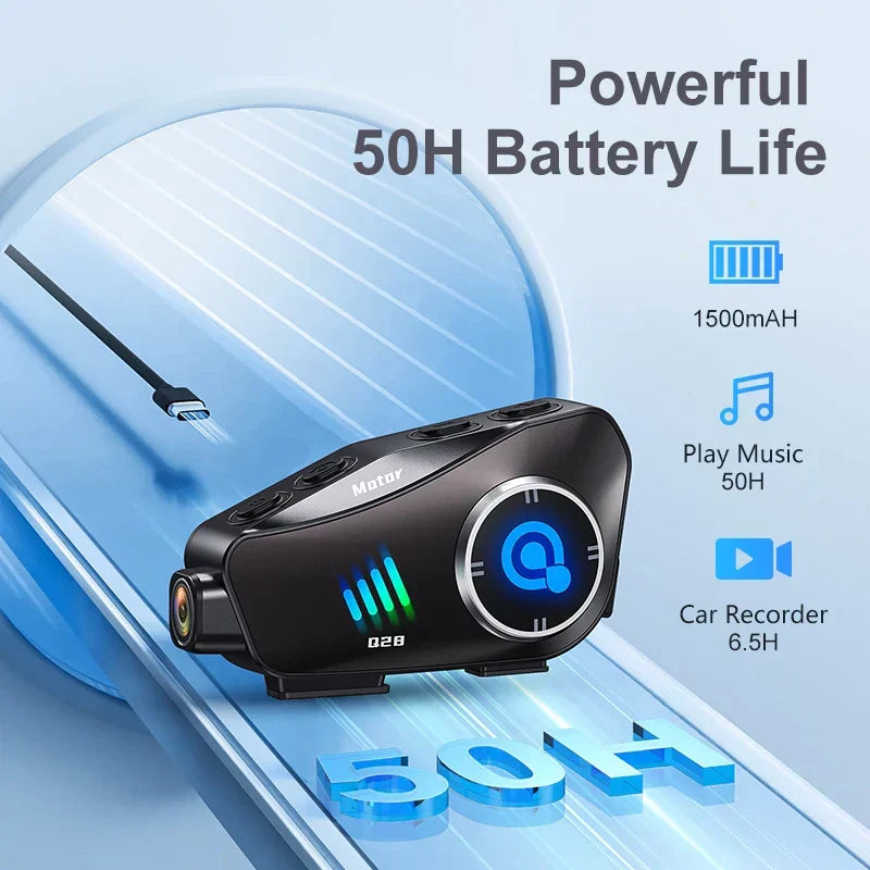 Bluetooth motorrijdershelm camera 1080P HD