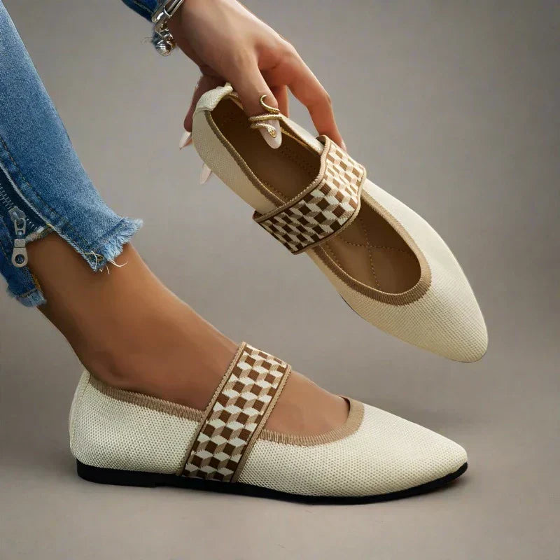 Dames zomerschoenen met spitse neus