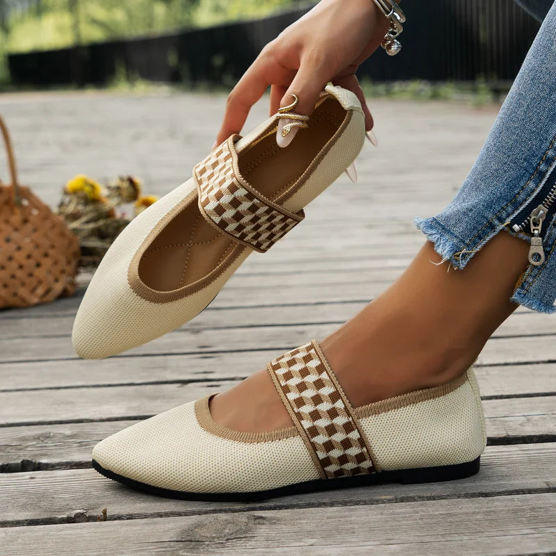 Dames zomerschoenen met spitse neus