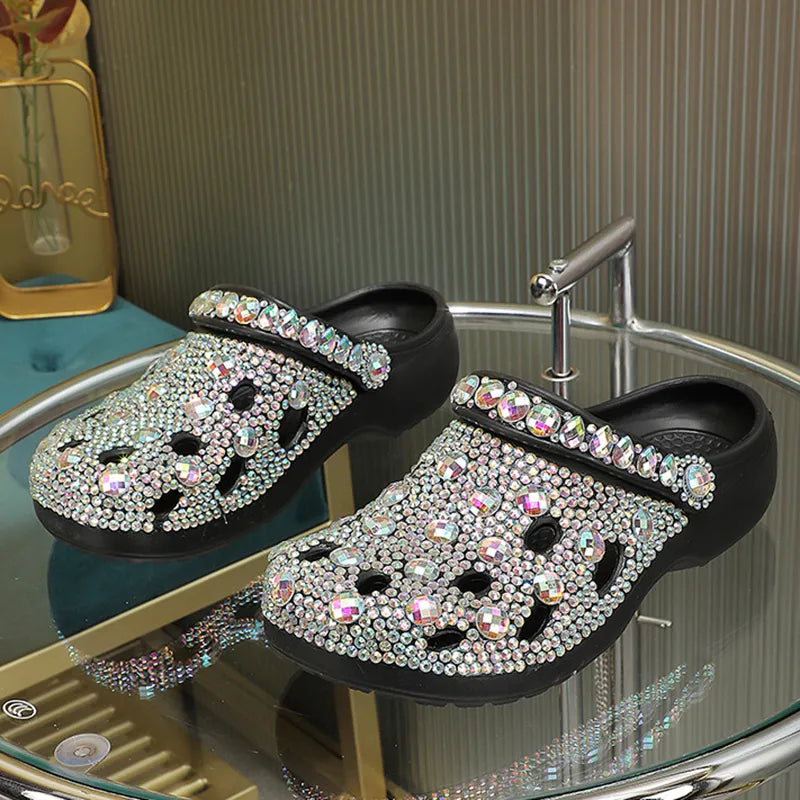 Kristalversierde zomer dames slippers van EVA — afbeelding 6