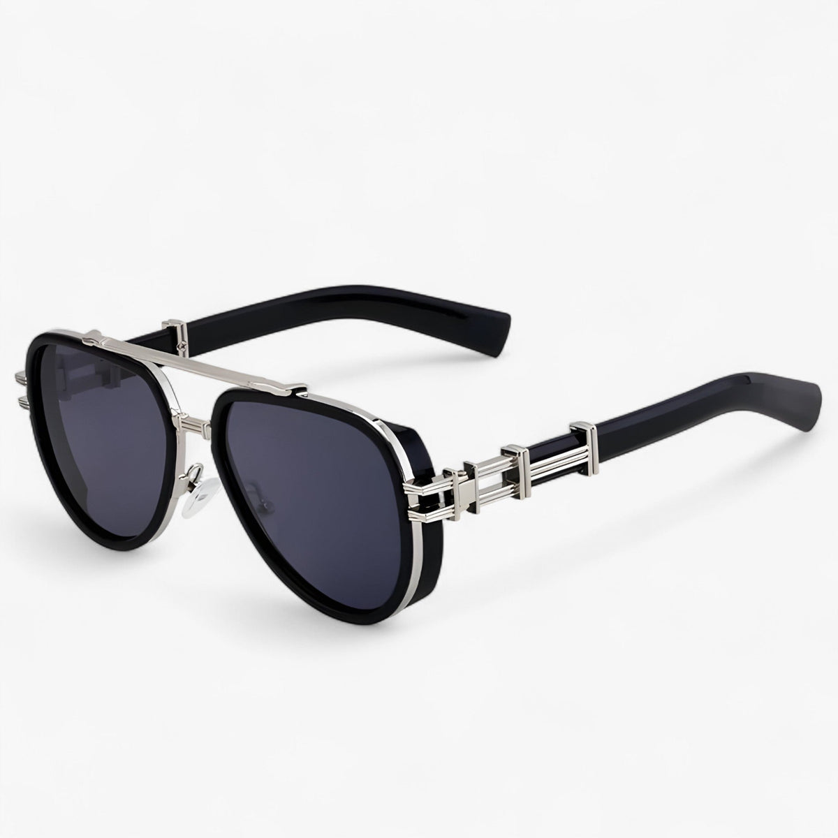 Oversized steampunk zonnebril met gepolariseerde glazen