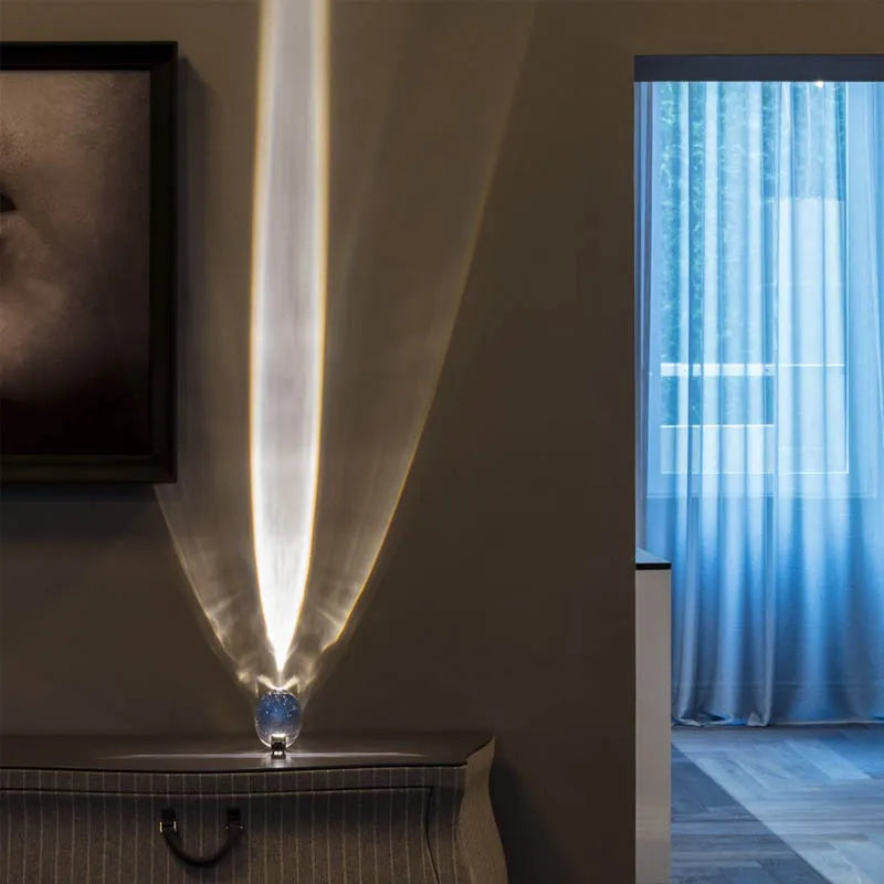 Betoverende kristal oog nachtlamp