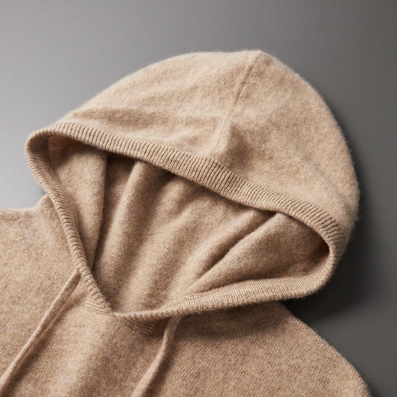 Heren hoodie van merinowol