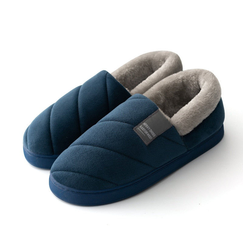 Warme winterpantoffels met imitatiebont