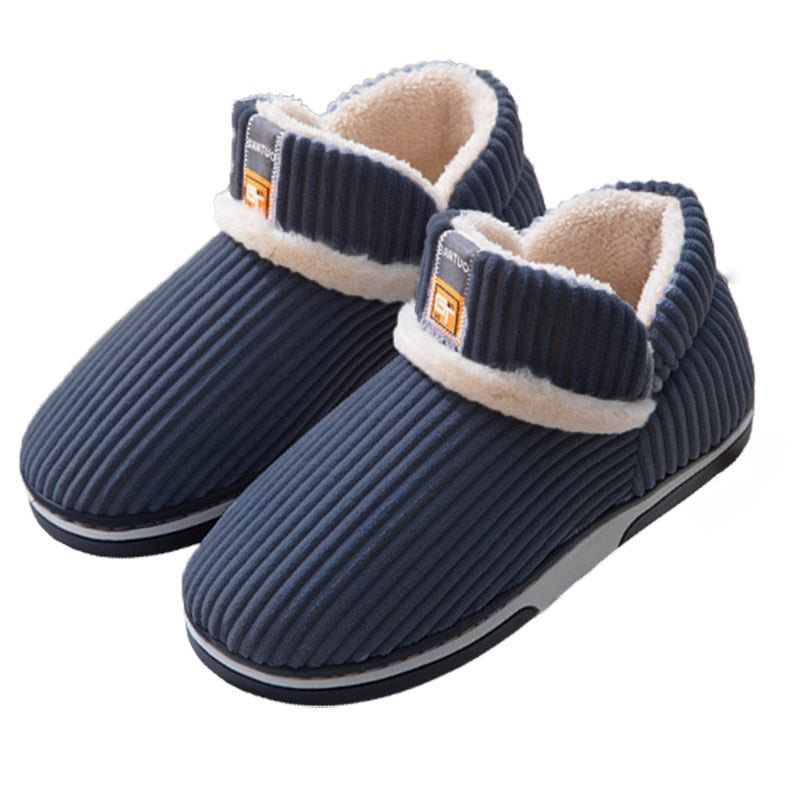 Warme winterpantoffels met imitatiebont
