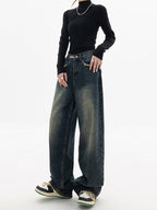 Y2K vintage baggy dames jeans