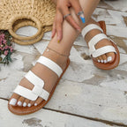Verstelbare dames sandalen met zool