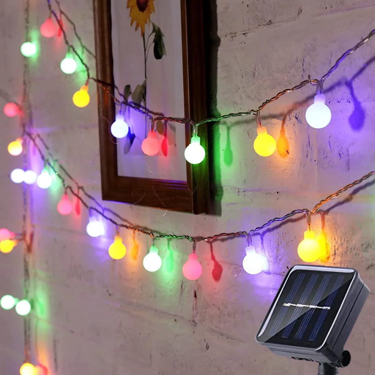 Feestverlichting op zonne-energie