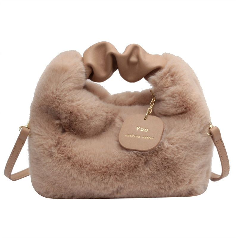 Pluchen handtas Fluffy