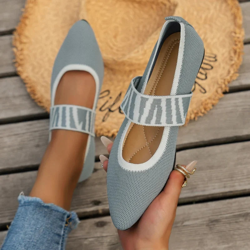 Dames zomerschoenen met spitse neus