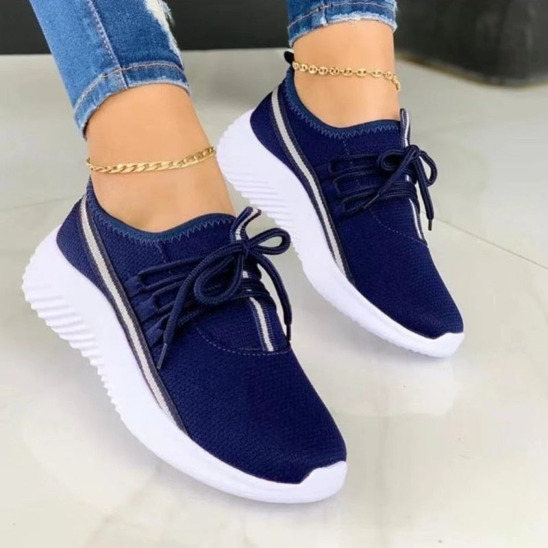 Sneakers met veters Vivian
