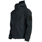 Heren softshell jas met capuchon