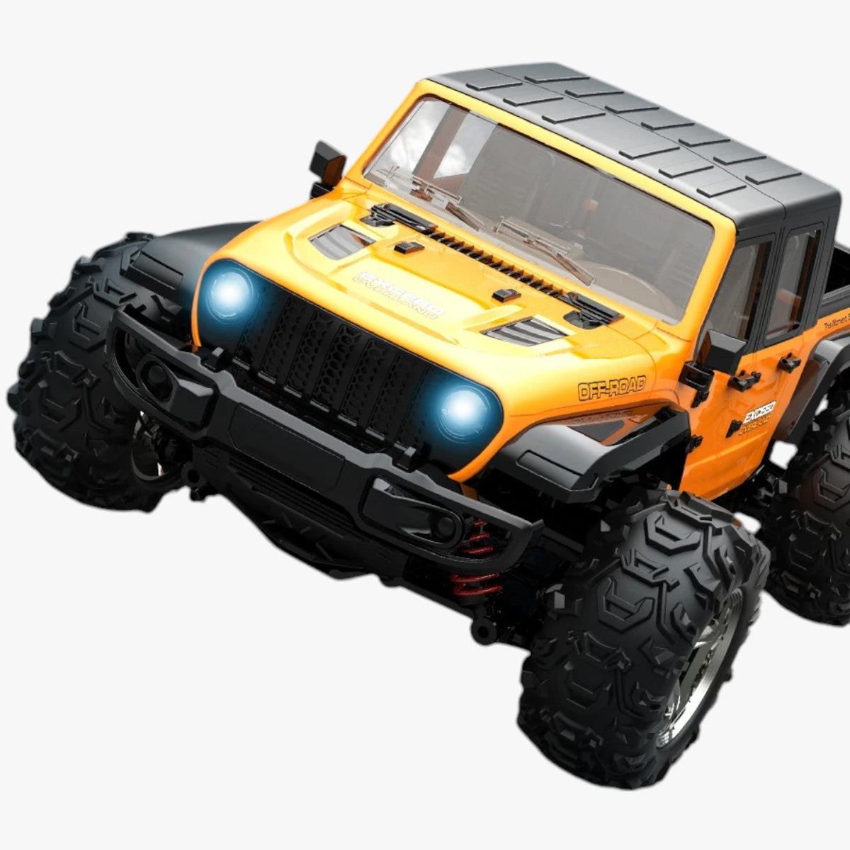 RC-offroadvoertuig met vierwielaandrijving