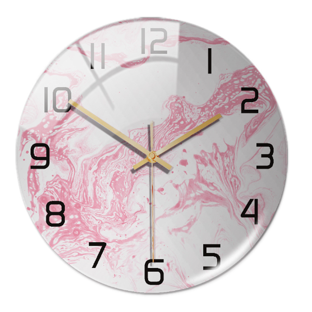 Wandklok met marmeren textuur